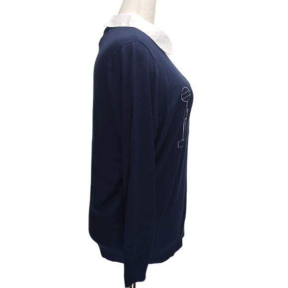 Studio by Torrid Totoro Sweater 1X Blue Animecore Fall Knit Peter Pan Collar - Picture 2 of 10